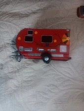 Red Camper Trailer Model Tissue Holder