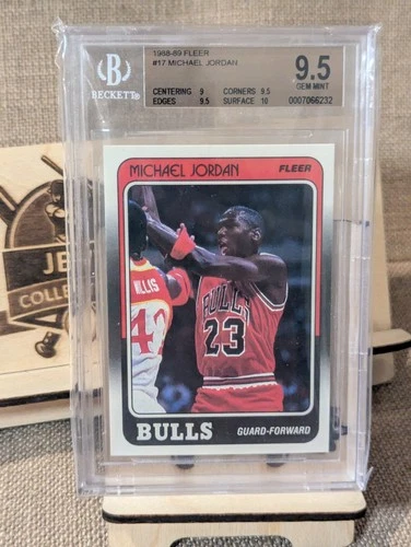 1988-89 Fleer #17 Michael Jordan Chicago Bulls - BGS GEM MINT 9.5 🔥🔥