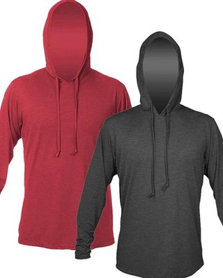 ANETIK Men's Low Pro Tech Hooded Long Sleeve T-Shirt - MVLPRH8, performance,