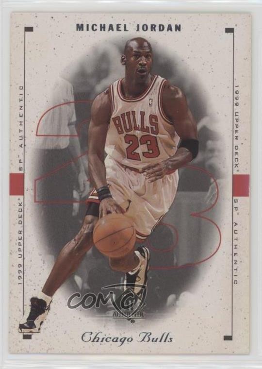 1998-99 SP Authentic Michael Jordan (Sample) #23 HOF 1e3h