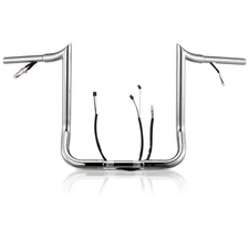 Prewired Ultra Limited 14" Handlebar Ape Hanger for 2016-2023 FLHTK Chrome