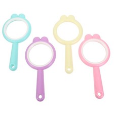 4 Pcs Magnifying Glass for Reading Hand Lens Kids Book Magnifier