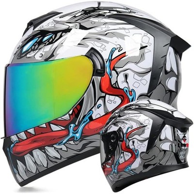 MotuoMr UnisexAdult Full Face Motorcycle Helmet DOT Approved Motorbike Moped new