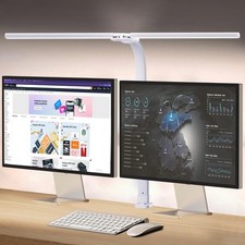 Led Desk Lamp for Home Office,24W Bright Eye-Caring Desk Light with Clamp,5 b...