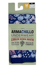 Duluth Women's Armachillo Cooling Underwear Brief/Blue Floral Medium 10-12 NWT