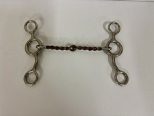 Reinsman Jr. Cow horse Twisted Sweet Iron Snaffle Bit Stainless Steel 5" mouth