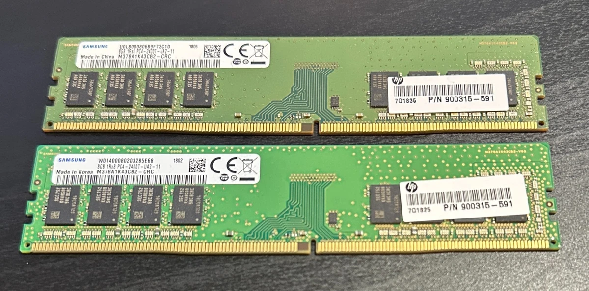 Samsung PC4-19200 (DDR4-2400) Bus Speed Computer RAM 8 GB Total