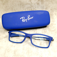 Ray-Ban Jr Matte Blue Gunmetal Eyeglass Frames w/ Case RB1588 3655 47-16-125