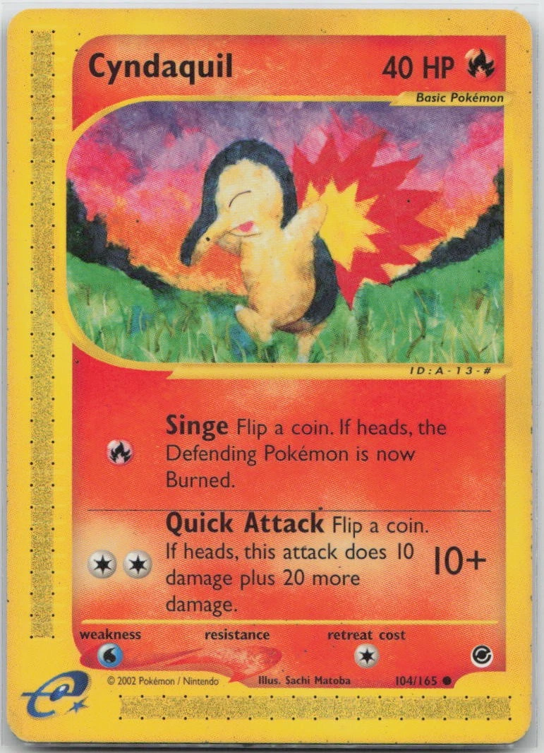 Cyndaquil 英語版 104/165 Cyndaquil 104/165 Expedition Base Set for sale | eBay