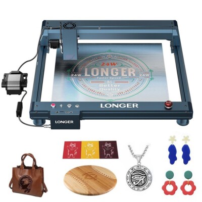 longer Laser B1 Laser Engraver 5A 120W automatic air assisted engraving machine