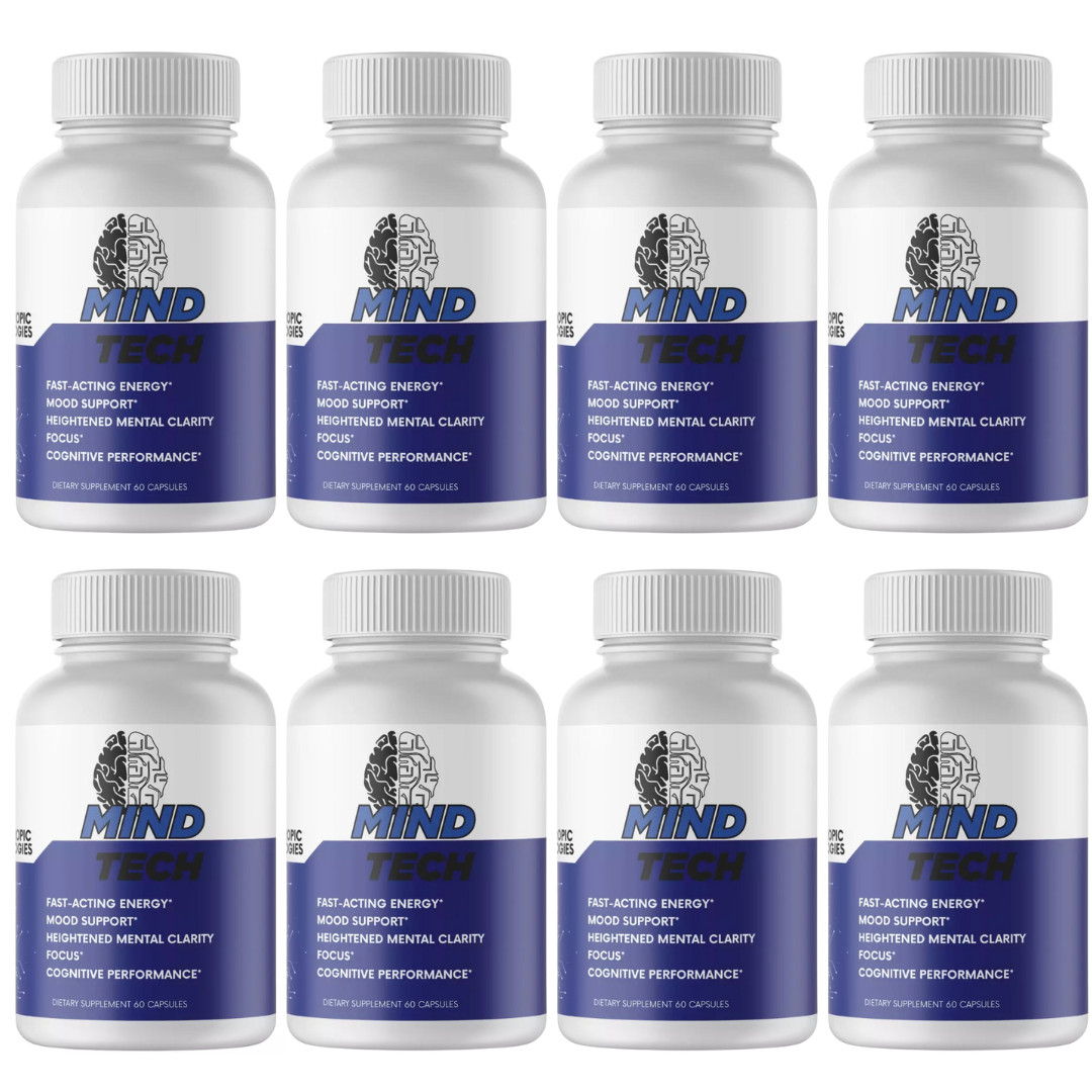 Mind Tech Nootropic Technologies Mindtech Brain Booster Supplement - 8 Bottles