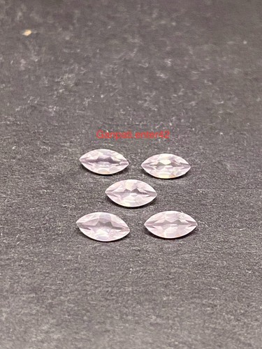 Natural Rose Quartz Faceted Marquise Cut 6x3 MM Calibrated Size Loose Gemstone E - Picture 3 of 7