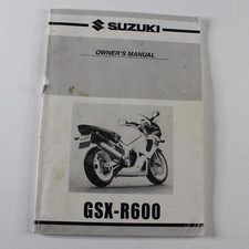 Genuine 2000 Suzuki GSX-R600 English Owners Manual 99011-39F5001A