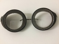 VTG ORIGINAL BAKELITE STEAMPUNK GOGGLES WITH CHAIN BRIDGE AVIATION MOTORCYCLE