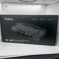 Taiahiro Ml-981 Retro mechanical hotwappable Blue tooth Keyboard