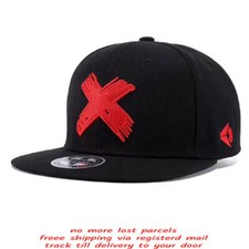 Letter X Fashion Snapback Cap Baseball Hat Casual Era Cross Hip Hop Flat Men