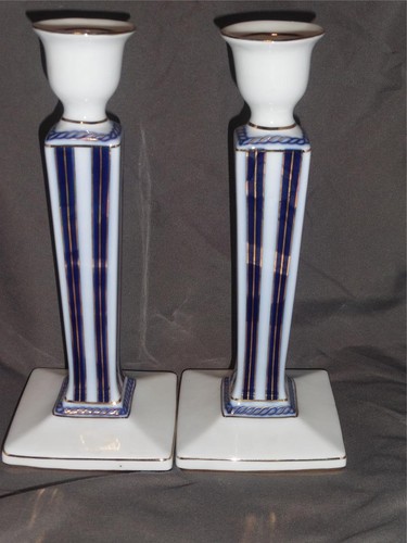Porcelain Treasures By Betty Platner Candlesticks Candle Holders - Picture 4 of 10