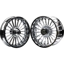 Hoprousa Front&Rear Wheel for 2018+ Harley Fatboy Cast Aluminum 18 inch Chrome