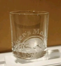 *NEW* MAKER'S MARK Whiskey Rocks Etched Glass - Makers Mark