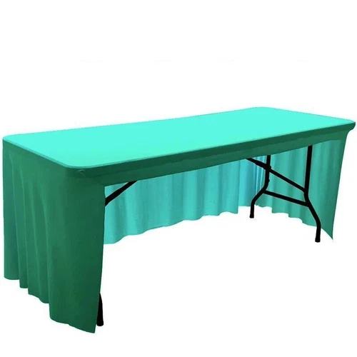 Home Table Cloth Banquet Decoration Skirt 4/5/6/8FT Spandex Elastic Fabric - Picture 36 of 44