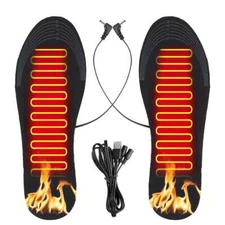 Winter USB Electric Heated Shoe Insoles Warm Socks Feet Heater Foot  Warmer Pads