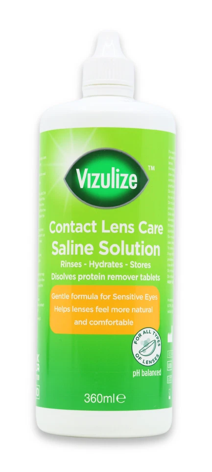 Vizulize Contact Lens Saline Solution 360ml X 1