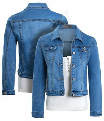 Girls Denim Jacket Blue Jean Jackets 