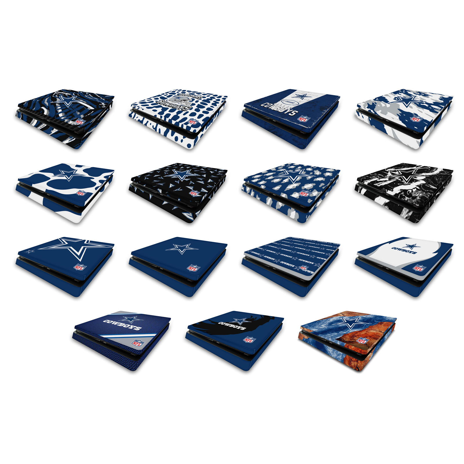 OFFICIAL NFL DALLAS COWBOYS VINYL STICKER SKIN DECAL FOR SONY PS4 SLIM CONSOLE