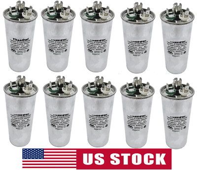 45+5 MFD ±5% Dual Run Capacitor 370 450 VAC CBB65-R AC Motor