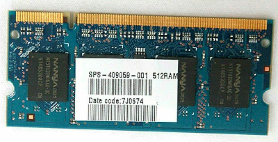 NEW Laptop 512mb DDR2 PC5300 RAM Memory 409059-001 DV5000 V5000 Single RAM Stick - Image 2 of 2