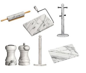 White Marble Kitchen Accessories Rolling Pin Cheese Slicer Chopping Image Is Loading White Marble Kitchen Accessories Rolling Pin Cheese Slicer