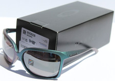 OAKLEY Wildrye POLARIZED Sunglasses Womens Silver Blue/Prizm Black OO9230-05 NEW
