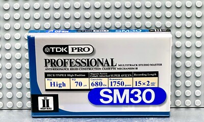 TDK  PRO SM    30     TYPE II   BLANK CASSETTE TAPE (1) (SEALED)