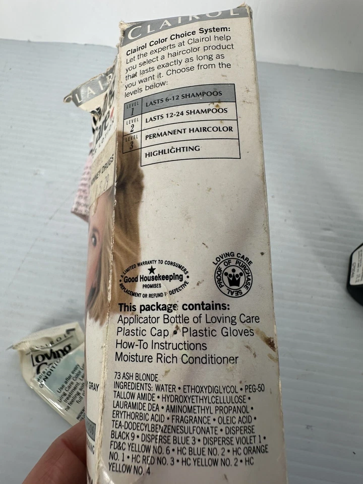 Clairol Loving Care Color Lotion 73 Ash Blonde 1992 Read - Image 4 of 4