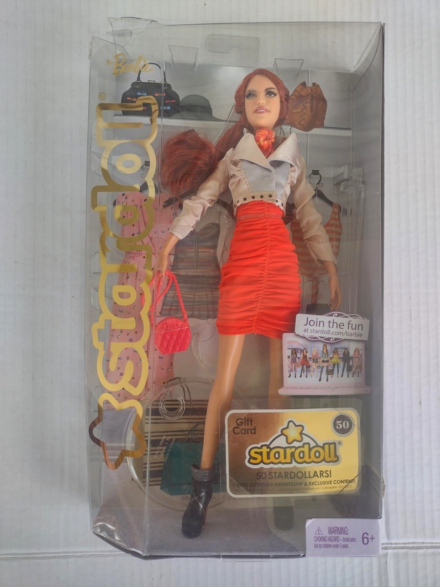 Mattel Barbie Stardoll by Barbie Bisou Orange Doll W2204 for