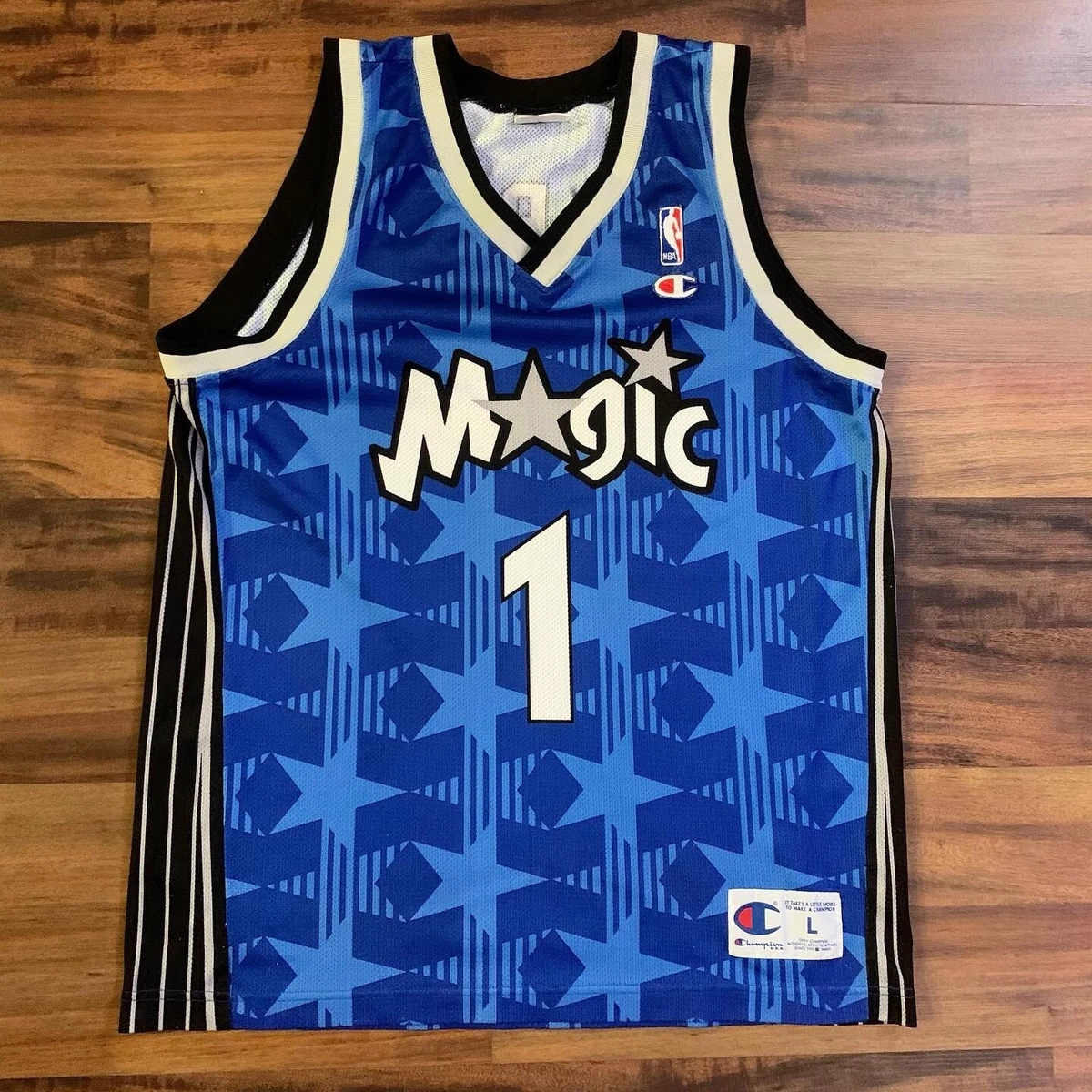 Rare NBA Champion European Cut Tracy McGrady Orlando Magic Jersey Men Sz  Large L