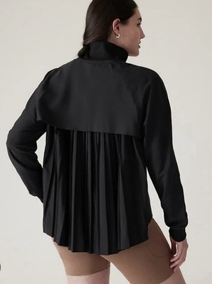 NWOT Athleta Advantage MT Jacket Black Jacket Tennis Sz Medium Tall Ret. $159