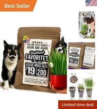 Veterinarian-Approved Cat Grass Seeds – Wild Native Blend for Indoor Felines