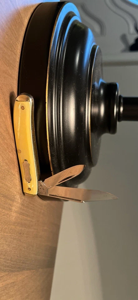 Navaja de Bolsillo Colonial Prov R.I. Pat Pend Vintage Dos Hojas Gentle’s Foto 4 de 4