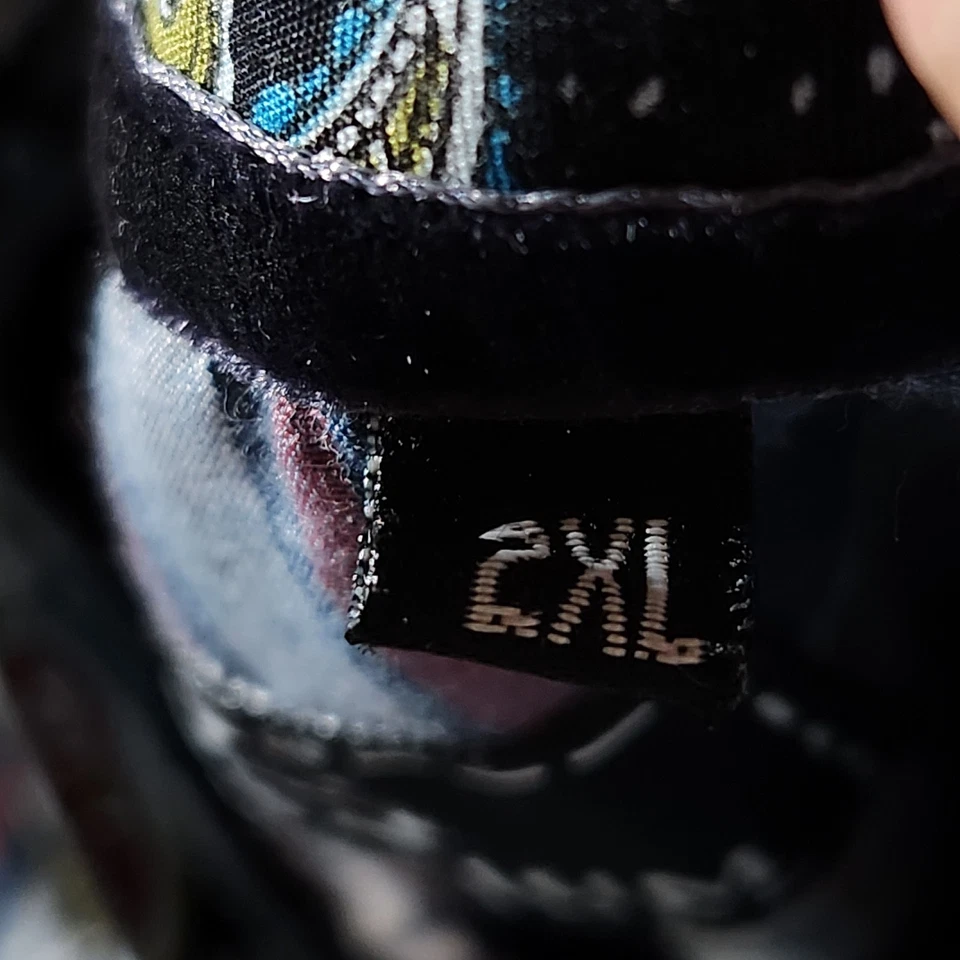 Camisa RNZ Premium Western Para Hombres 2XL Azul Cuadros Y2K Bordada Cachemira Puño Abatible Foto 3 de 4