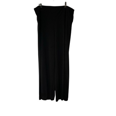 Ruby Ribbon Pull On Stretch Wide Leg Dress Pants Flare Black Casual Office  XL | eBay