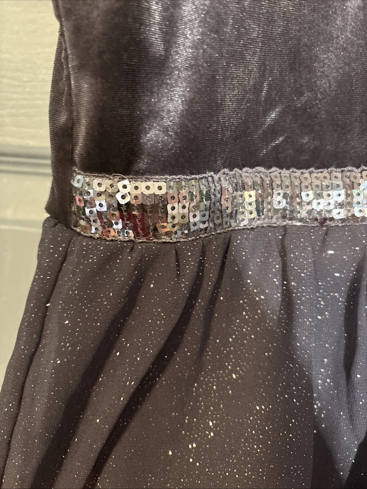 Justice Girls Sz 18 Sequined/glutter Party Dress - Image 3 of 4