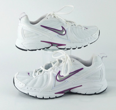 Nike Dart 5 Damen Sneaker   White/Purple   Gr. 40   Vintage 2007   Sportschuhe