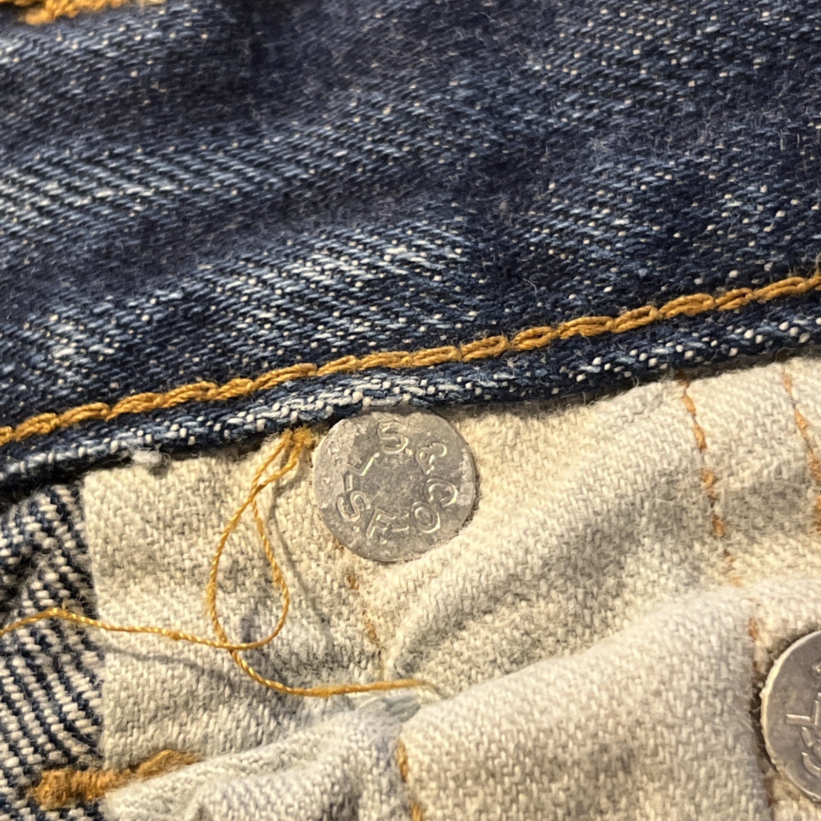 Vintage 60s Patchwork Levis 302 Flared Selvedge H… - image 20