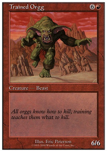 Trained Orgg - Lightly Played, English