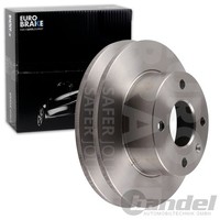 2X Eurobrake Bremsscheiben 239Mm Voll Vorne Passend FÜR Ford Escort Orion |