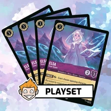 4x Elsa - Snow Queen (#53) Playset - Disney Lorcana, Fabled