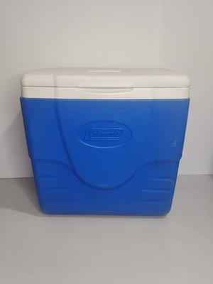 こーみん Vintage Coleman Cooler Model 6216/6215 Blue and White 18 Cans 16