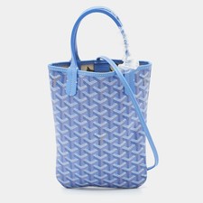 Goyard Iris Goyardine Coated Canvas and Leath...