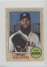 2017 Topps Heritage High Number Mini Variation 32/100 Dallas Keuchel #719 1b3